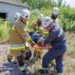 Надзвичайники Донеччини відпрацювали порятунок і деблокування людей з-під завалів